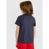 Chlapčenské tréningové tričko s krátkym rukávom 4F JUNIOR TSHIRT FNK M1209-22S-ANTHRACITE · záber 3