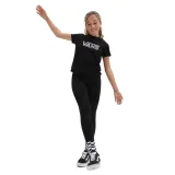 Dievčenské tričko s krátkym rukávom VANS ANIMAL LOGO CREW-BLACK · záber 3