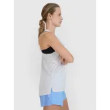 Dámske bežecké tričko bez rukávov 4F SLEEVELESS FNK-WSS25TFSLF427-27S-COLD LIGHT GREY · záber 3