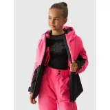 Dievčenská lyžiarska bunda 4F JUNIOR TECHNICAL JACKET-JAW23TTJAF292-55N-HOT PINK NEON · záber 3