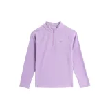 Dievčenská lyžiarska flisová mikina 4F JUNIOR FLEECE UNDERWEAR-JAW23UFLEF033-52S-LIGHT VIOLET · záber 5