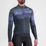 Pánsky cyklistický dres s dlhým rukávom SPORTFUL Flow supergiara thermal jersey, galaxy blue black · záber 4