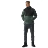 Pánska turistická softshellová bunda 4F SOFTSHELL JACKET-AW23TSOFM155-40S-DARK GREEN · záber 4