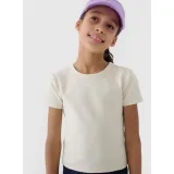 Dievčenské tričko s krátkym rukávom 4F JUNIOR TSHIRT F1852-12S-CREME · záber 2
