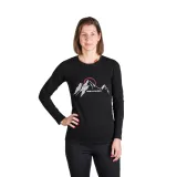 Dámske turistické tričko s dlhým rukávom NORTHFINDER SHARI-269black · záber 2