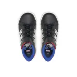 Chlapčenská rekreačná obuv ADIDAS Grand Court Marvel Spider-Man K core black cloud white semi lucid blue · záber 3