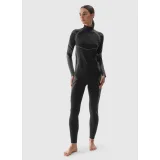 Dámska zateplená lyžiarska mikina s 1 2 zipsom 4F SEAMLESS UNDERWEAR-WAW24USEAF160-20S-DEEP BLACK · záber 2