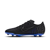 Chlapčenské futbalové kopačky outdoorové NIKE Mercurial Vapor 15-24 Club Jr FG black hyper royal chrome · záber 2