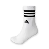 Ponožky ADIDAS 3S C SPW CRW 3P MGREYH WHITE BLACK W · záber 3
