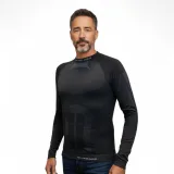 Pánske termo tričko s dlhým rukávom BLIZZARD Essential mens long sleeve, anthracite · záber 2
