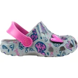 Dievčenské kroksy (rekreačná obuv) COQUI Little Frog + Amulet grey fuchsia · záber 2