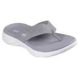 Dámske žabky (plážová obuv) SKECHERS On The Go 600 Sunny W grey white · záber 1
