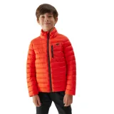 Chlapčenská bunda 4F JUNIOR DOWN JACKET-JAW23TDJAM220-70S-ORANGE · záber 1