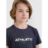 Chlapčenské tréningové tričko s krátkym rukávom 4F JUNIOR TSHIRT FNK M1209-22S-ANTHRACITE · záber 2