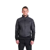 Pánska zateplená turistická mikina so zipsom NORTHFINDER GIACOMO-411greyblack · záber 1