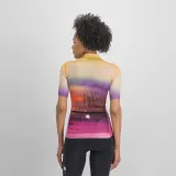 Dámsky cyklistický dres s krátkym rukávom SPORTFUL Flow supergiara w jersey, carmine rose yellow · záber 3