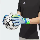Pánske futbalové brankárske rukavice ADIDAS Copa League GL blue fusion halo blue lucid lemon · záber 5