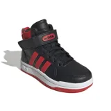 Chlapčenská rekreačná obuv ADIDAS Postmove Mid core black vivid red cloud white · záber 1