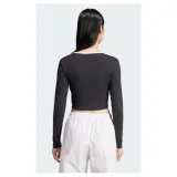 Dámske tričko s dlhým rukávom ADIDAS ORIGINALS 3S LS CROP-BLACK · záber 4