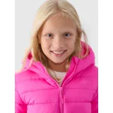 Dievčenská bunda 4F JUNIOR DOWN JACKET-JWAW24TDJAF449-55S-HOT PINK · záber 2