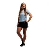 Dámske bežecké kraťasy ANTA Shorts-862225506-3-SS22_Q2-Basic Black Sky Blue · záber 1