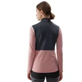 Dámska turistická mikina so zipsom 4F FLEECE-AW23TFLEF142-56S-LIGHT PINK · záber 3
