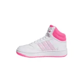 Dievčenská rekreačná obuv ADIDAS Hoops 3.0 Mid K cloud white orchid fusion lucid pink · záber 2
