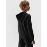 Chlapčenská zateplená tréningová mikina so zipsom 4F JUNIOR SWEATSHIRT FNK-JAW23TFSWM205-20S-DEEP BLACK · záber 3