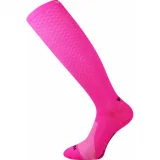 Dámske bežecké kompresné podkolienky VOXX Lithe-neon pink · záber 1