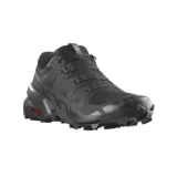 Pánska bežecká trailová obuv SALOMON Speedcross 6 Wide M black black phantom · záber 1