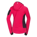 Dámska turistická mikina so zipsom NORTHFINDER MARCELLA-577cherryblack · záber 5