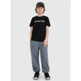 Chlapčenské tričko s krátkym rukávom 4F JUNIOR TSHIRT M2186-20S-DEEP BLACK · záber 4