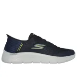 Pánska rekreačná obuv SKECHERS Go Walk Flex New World Slip-Ins navy lime · záber 2
