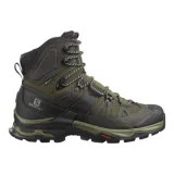 Pánska vysoká turistická obuv SALOMON Quest 4 GTX olive night peat safari · záber 1