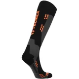 Lyžiarske podkolienky (ponožky) TECNICA Merino ski socks, black orange · záber 2