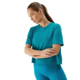 Dámske tréningové tričko s krátkym rukávom 4F TSHIRT FNK-WSS24TFTSF709-35S-TURQUOISE · záber 1