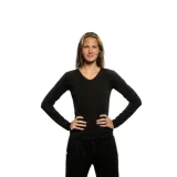 Dámske tričko s dlhým rukávom AUTHORITY T-VEVE W black · záber 1