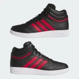 Pánska rekreačná obuv ADIDAS Hoops 4.0 Mid M core black team victory red cloud white · záber 5