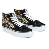 Dámska vychádzková obuv VANS UA SK8-HI Platform 2.0 poppy checkerboard black multi · záber 3
