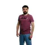 Pánske tričko s krátkym rukávom AUTHORITY T-SOLID M burgundy · záber 1