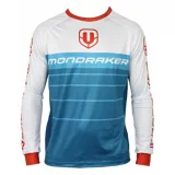 Pánsky cyklistický dres s dlhým rukávom MONDRAKER Enduro Trail Jersey long, petrol white red · záber 1