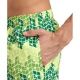 Pánske plavky ARENA MENS BEACH BOXER ALLOVER-610-soft green multi · záber 5