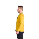 Pánske turistické tričko s dlhým rukávom NORTHFINDER STEWART-314goldenyellow · záber 3