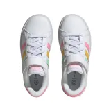Dievčenská rekreačná obuv ADIDAS Grand Court cloud white pulse mint beam pink · záber 5