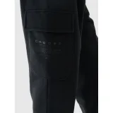 Chlapčenské zateplené tepláky 4F JUNIOR TROUSERS-JWAW24TTROM760-20S-DEEP BLACK · záber 4