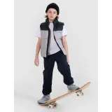 Chlapčenská vesta 4F JUNIOR VEST JACKET-JWSS25TVJAM208-25S-GREY · záber 4