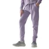 Dievčenské tepláky 4F JUNIOR TROUSERS-4FJWSS24TTROF587-52S-LIGHT VIOLET · záber 1