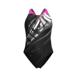 Dámske plavecké jednodielne plavky ARENA WOMENS FLOW SWIMSUIT V BACK LB · záber 1