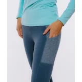 Dámske turistické zateplené legíny EVERETT RUNNA II blue · záber 3