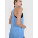 Dámske bežecké tričko bez rukávov 4F SLEEVELESS FNK-WSS25TFSLF427-33S-BLUE · záber 3